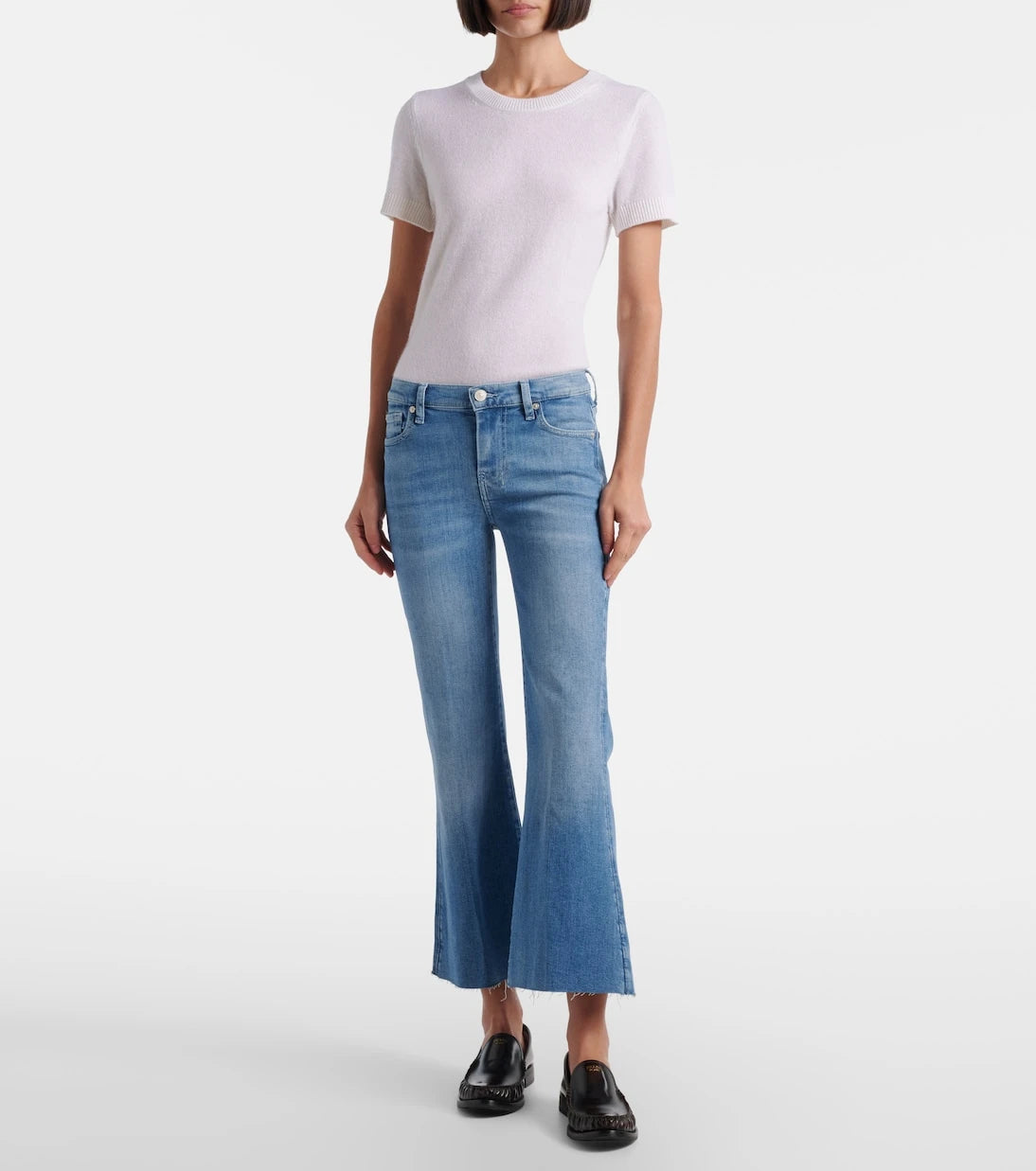 7 For All Mankind - Dojo cropped flared jeans