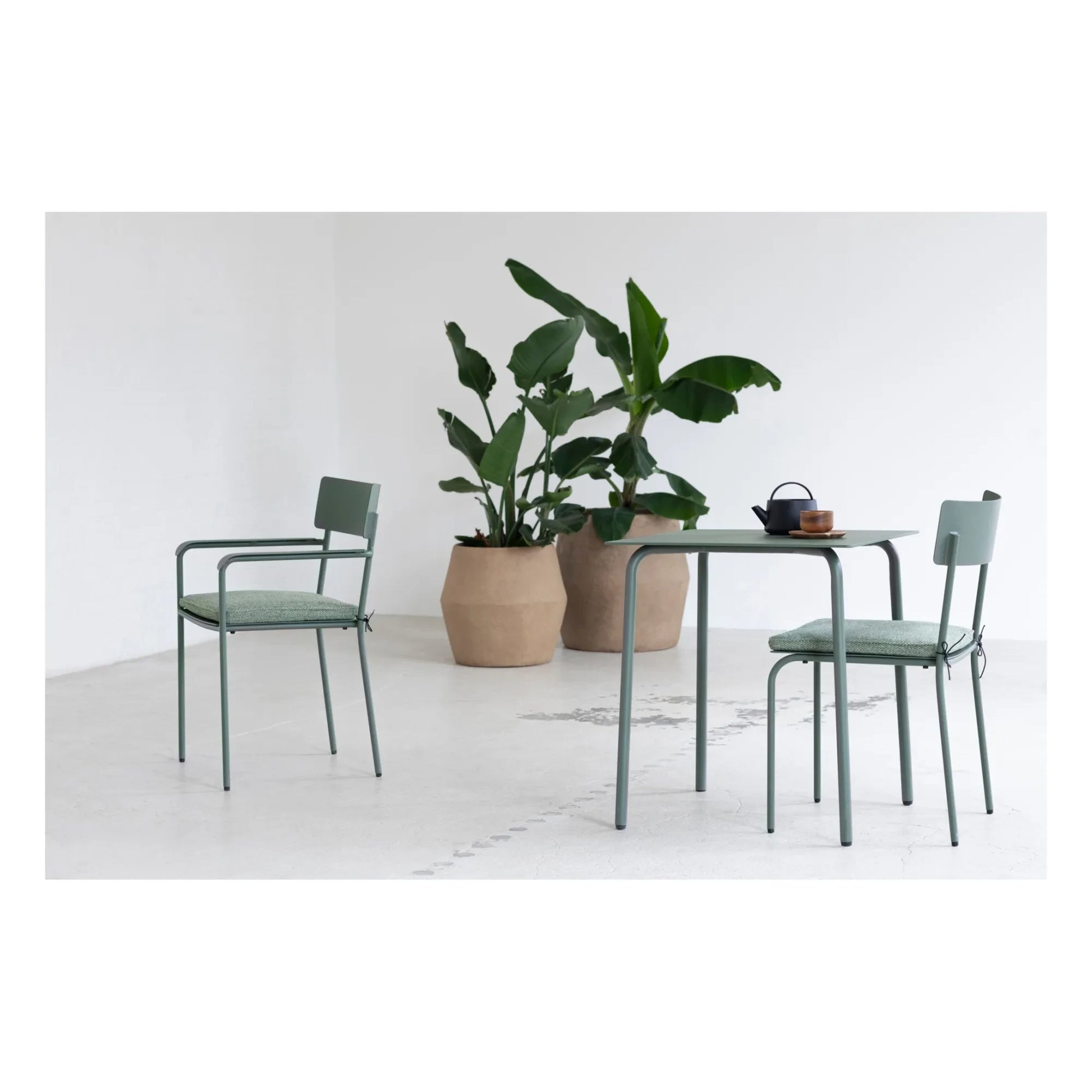 Serax - August Outdoor Chair with Armrests | Eucalyptus