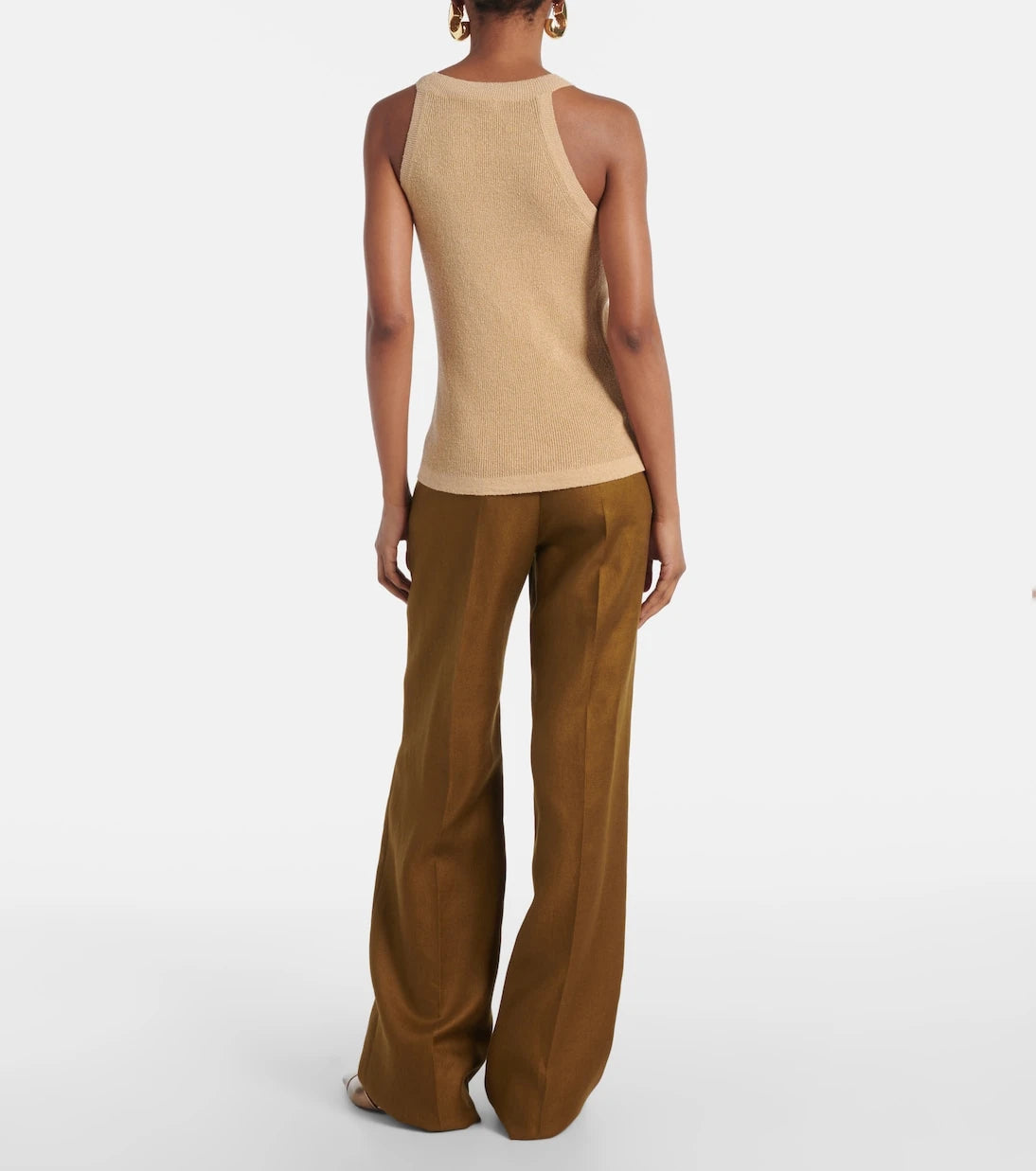 Max Mara - Lolly linen and silk-blend top
