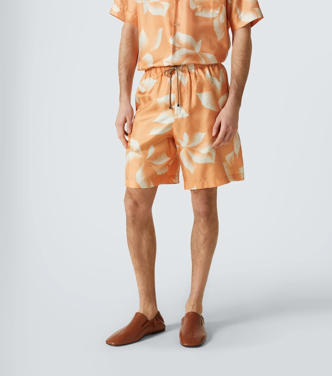 Dries Van Noten - Printed silk shorts