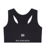 Black Logo Sports Bra