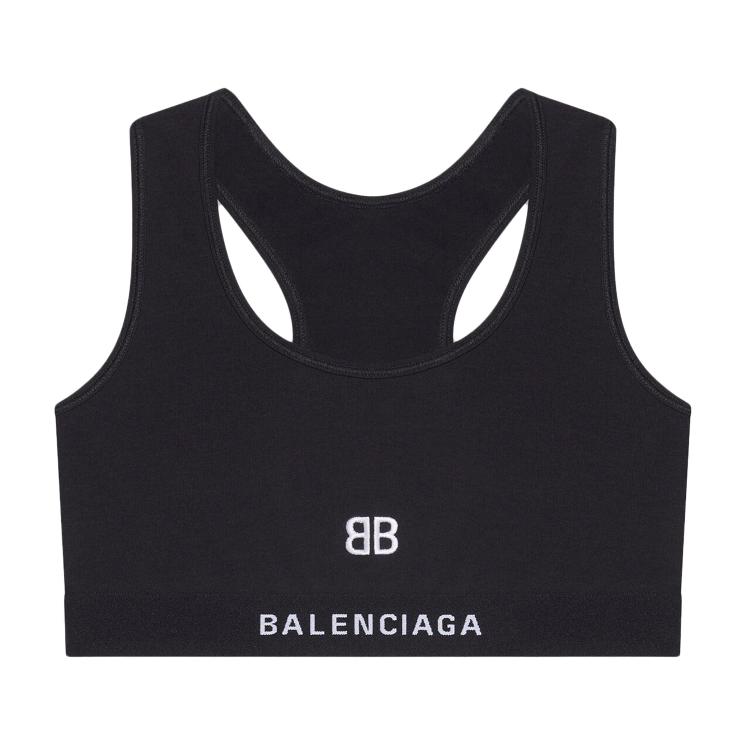 Black Logo Sports Bra