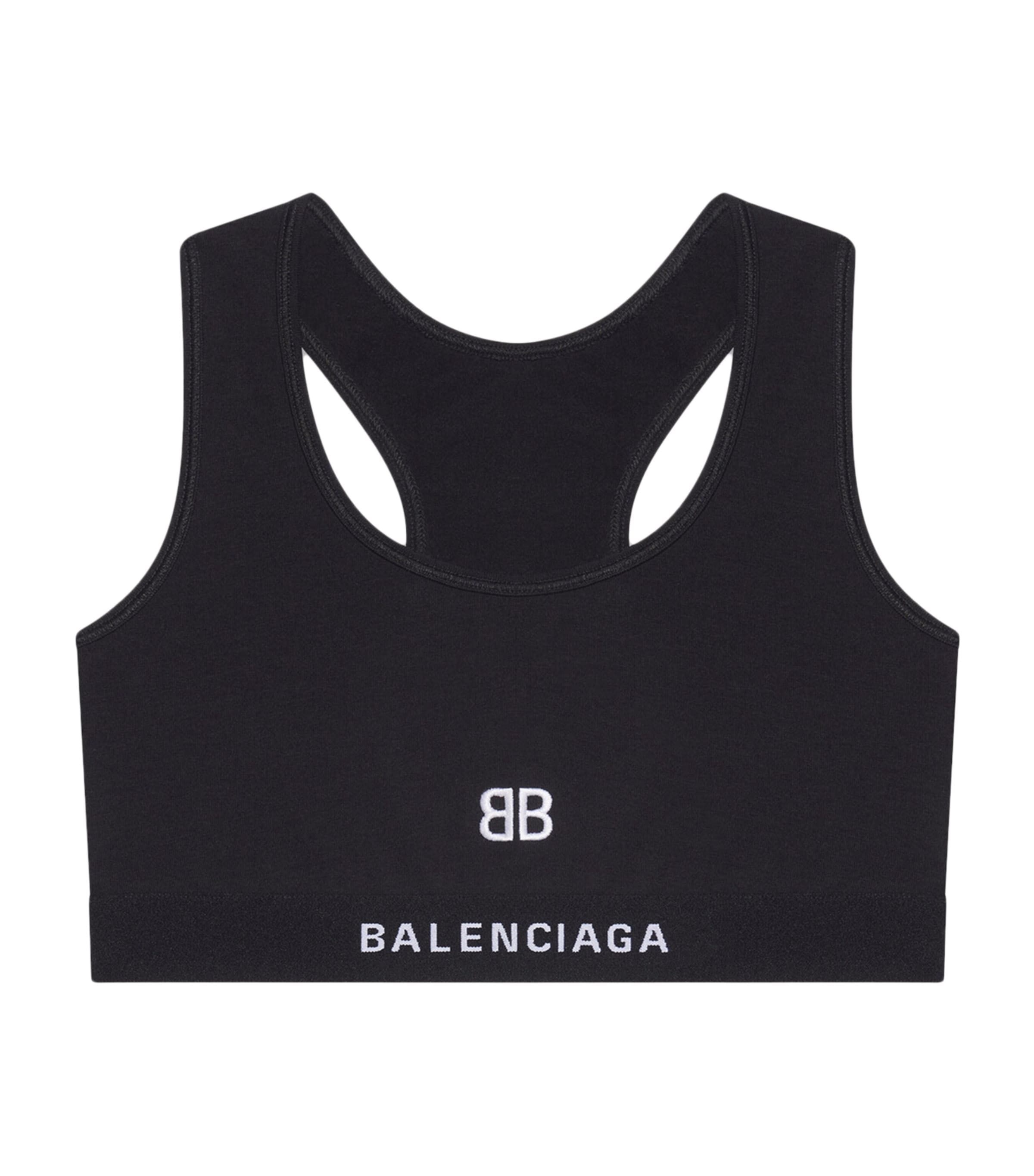 Black Logo Sports Bra