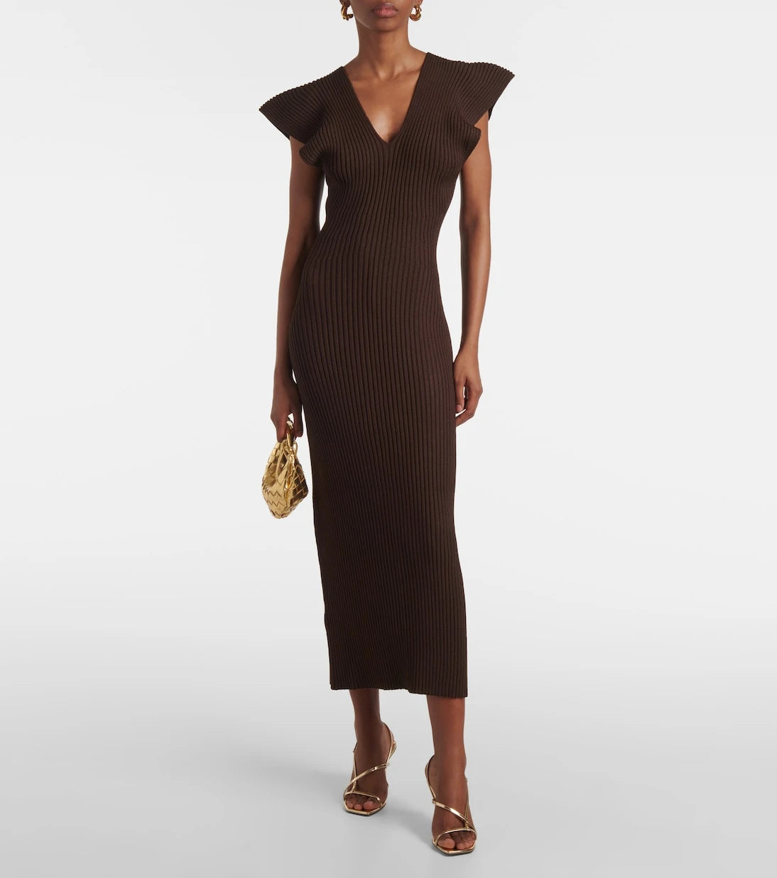 Altuzarra - Trey ruffled ribbed-knit gown