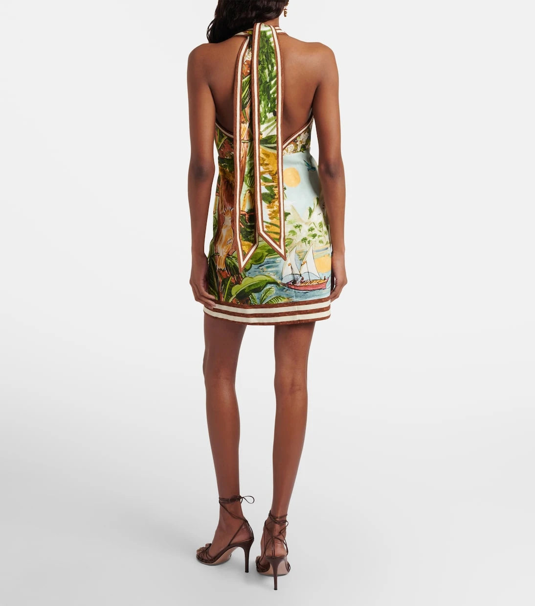 Alémais - x Mokshini Toucan Tango cotton minidress