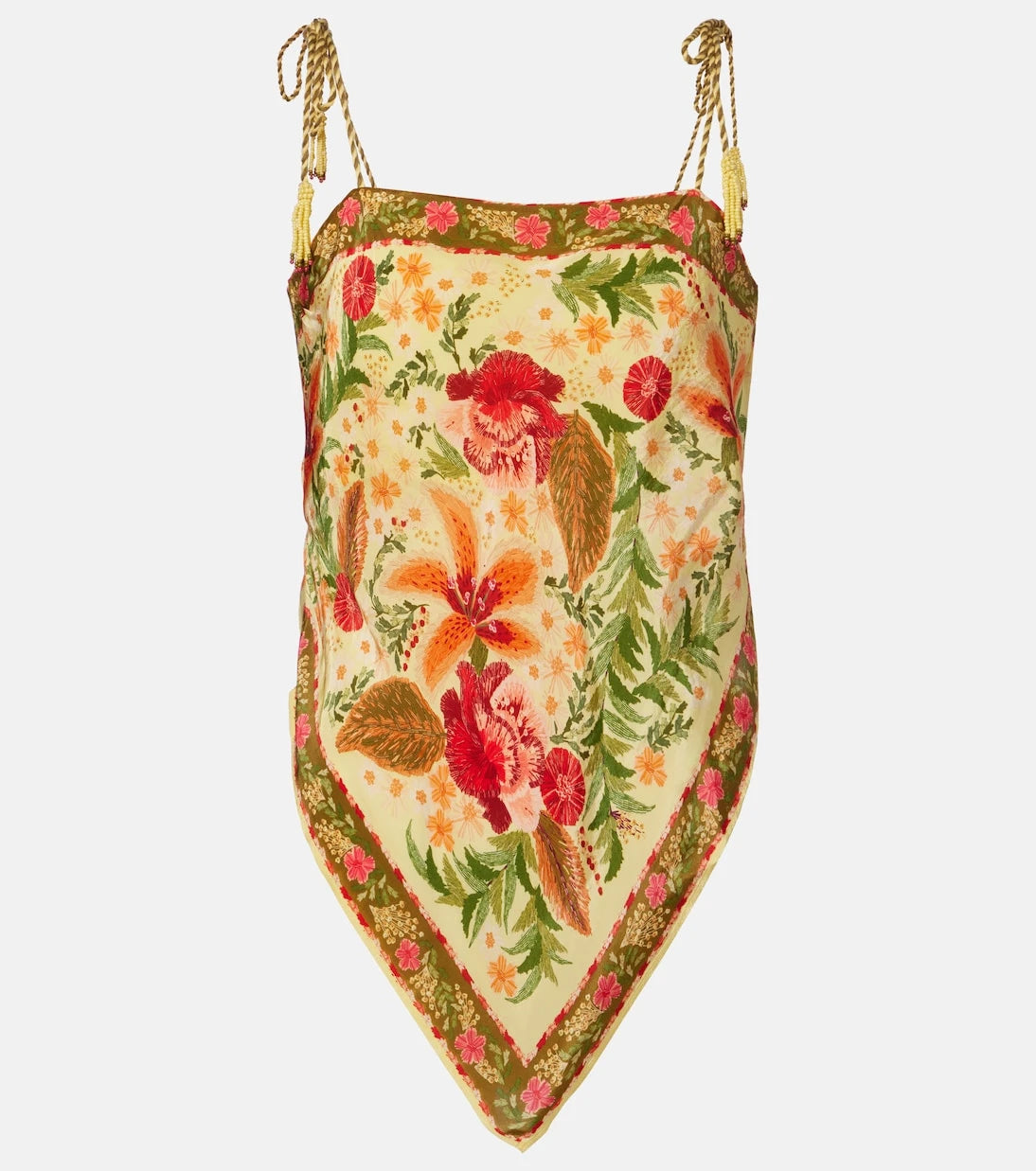 Farm Rio - Stitched Garden floral top