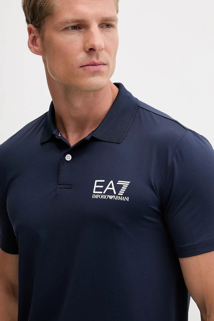Тениска с яка EA7 Emporio Armani