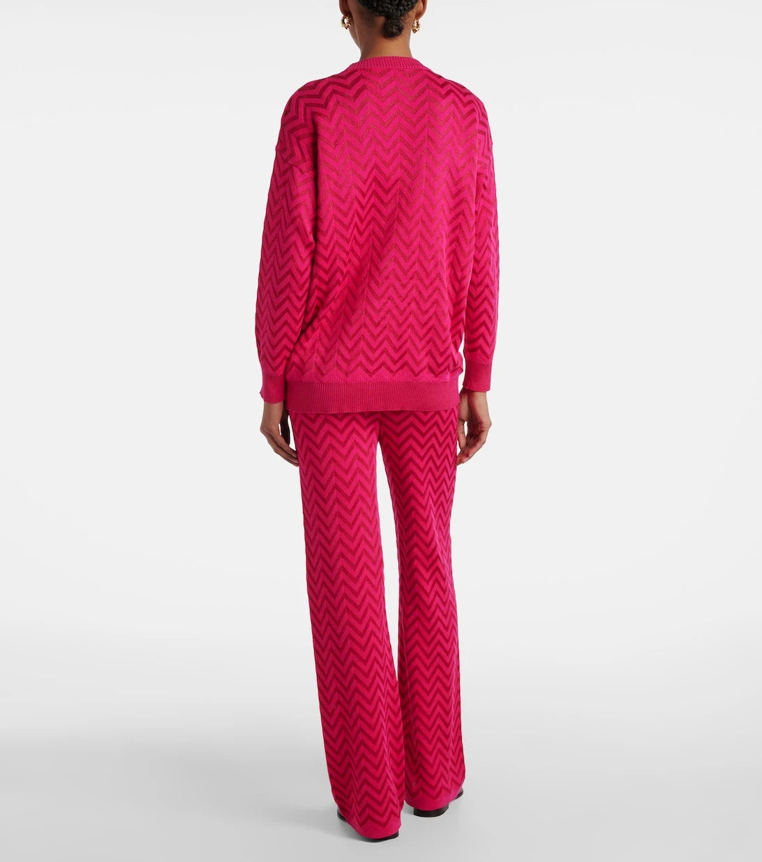 Missoni - سترة كارديغان قطنية مخلوطة بنمط متعرج