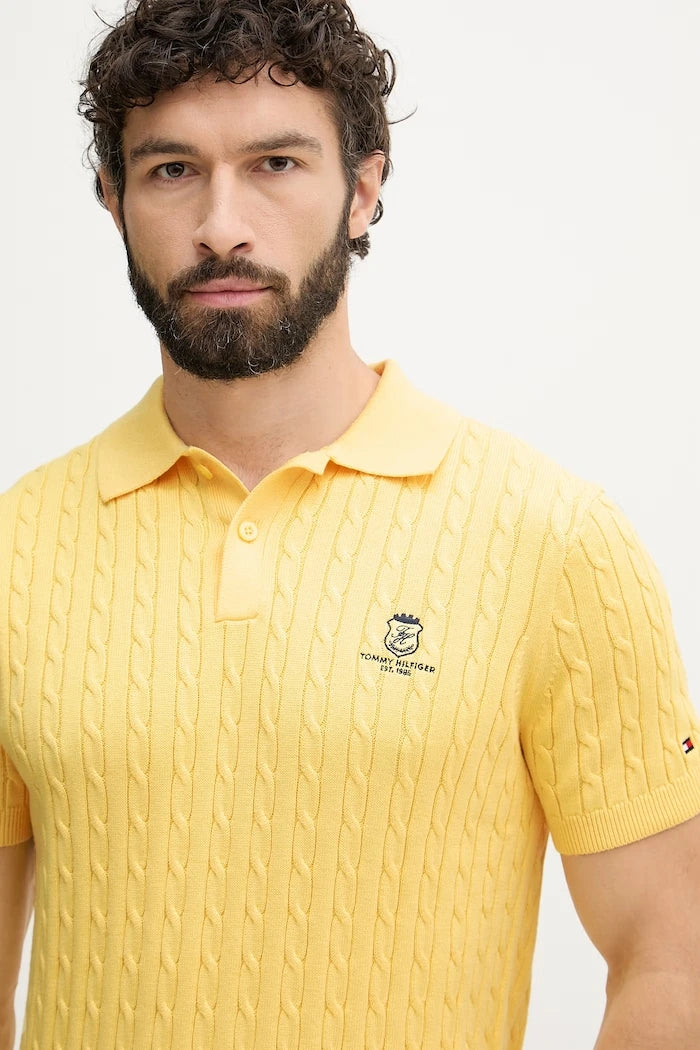Tommy Hilfiger pamuklu erkek polo yaka tişört