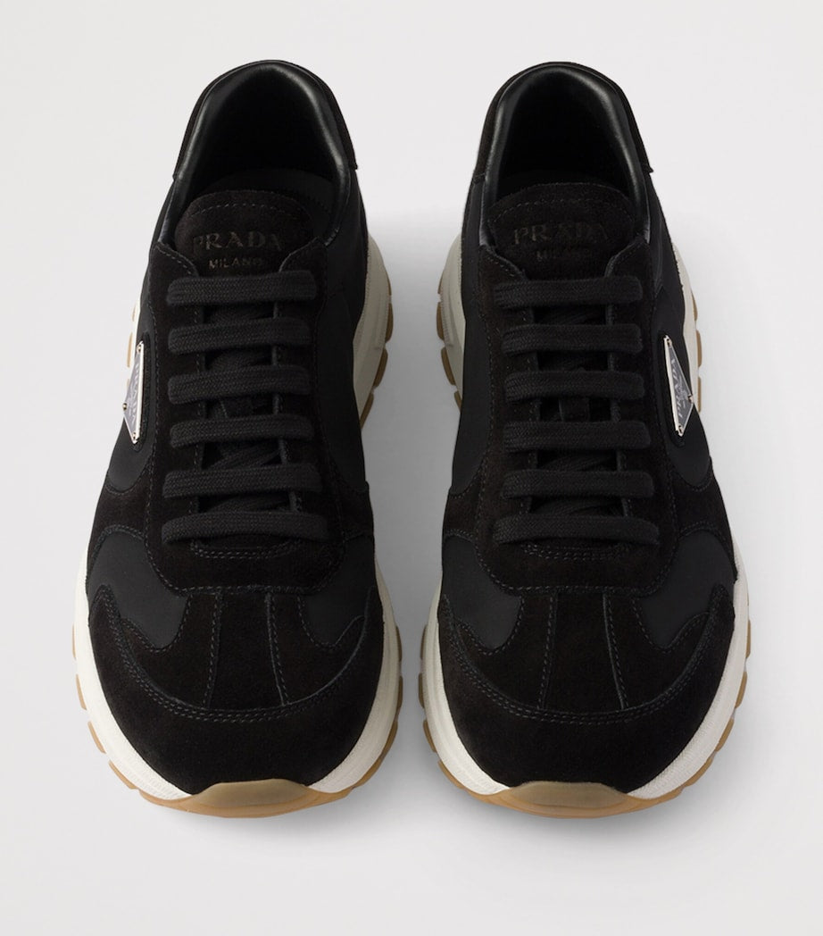 Prada Re-Nylon and Suede Prax 2.0 Sneakers