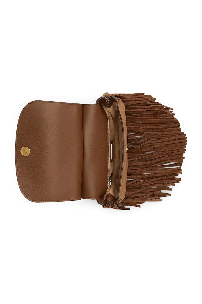Lauren Ralph Lauren kadın süet crossbody çanta