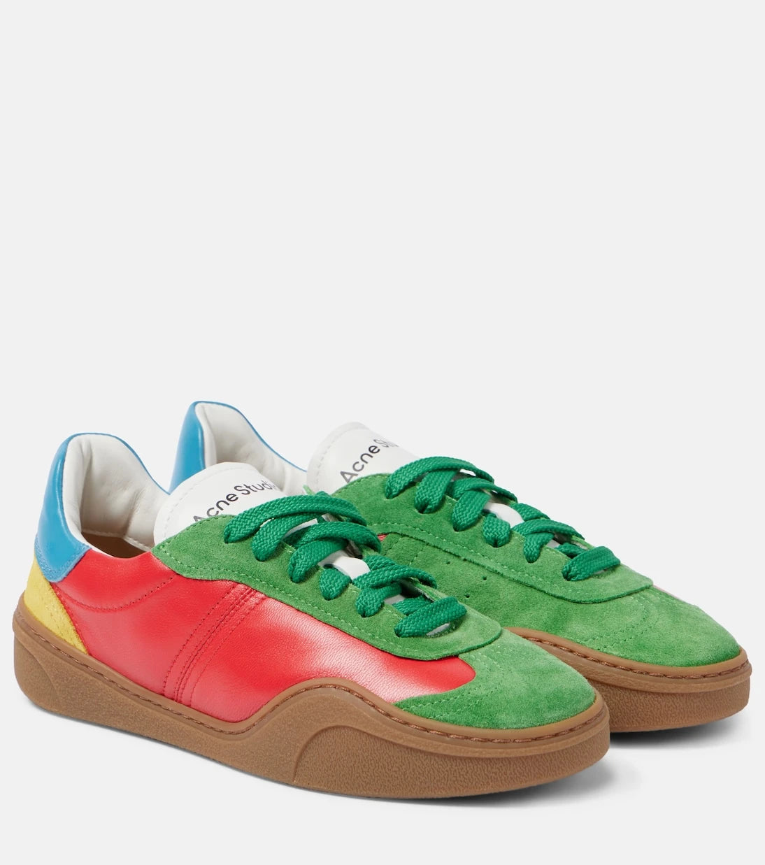 Acne Studios - حذاء بارز الرياضي الجلدي