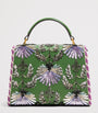 Valentino Garavani Green Mini Leather Embellished Top-Handle Bag