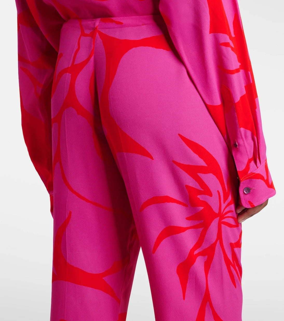 Dries Van Noten - Floral straight pants