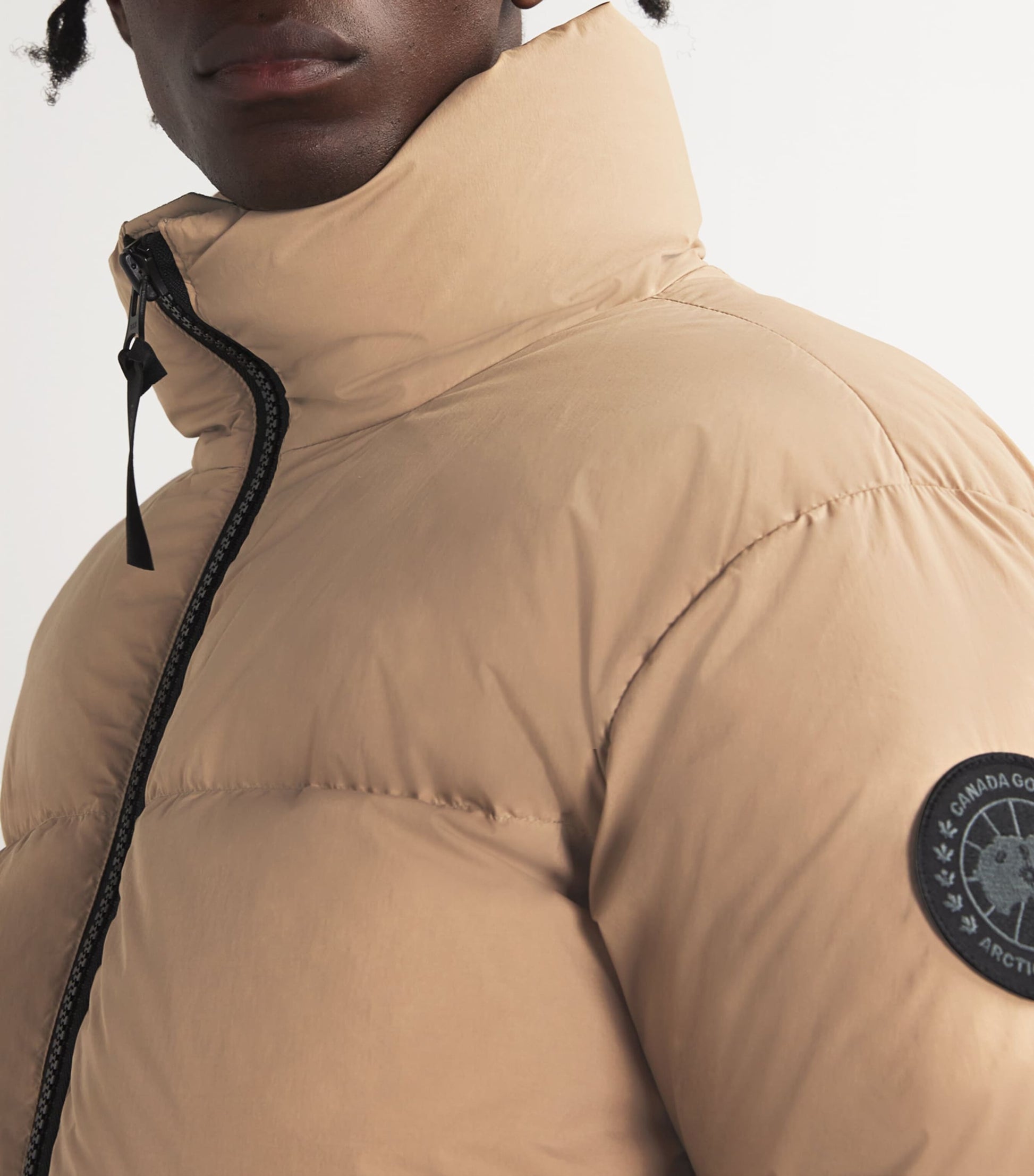 Beige Down Lawrence Puffer Jacket