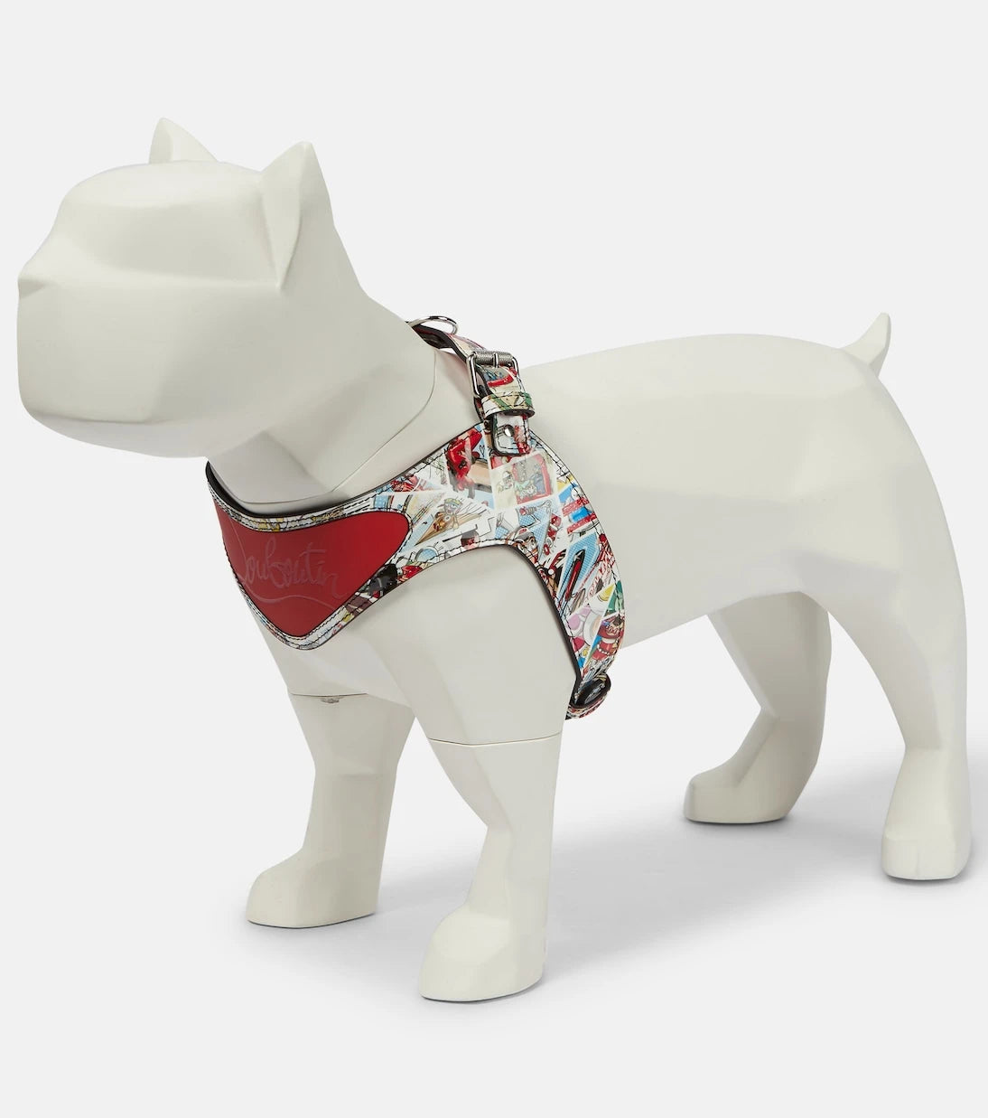 Christian Louboutin - Loubiharness printed leather dog harness