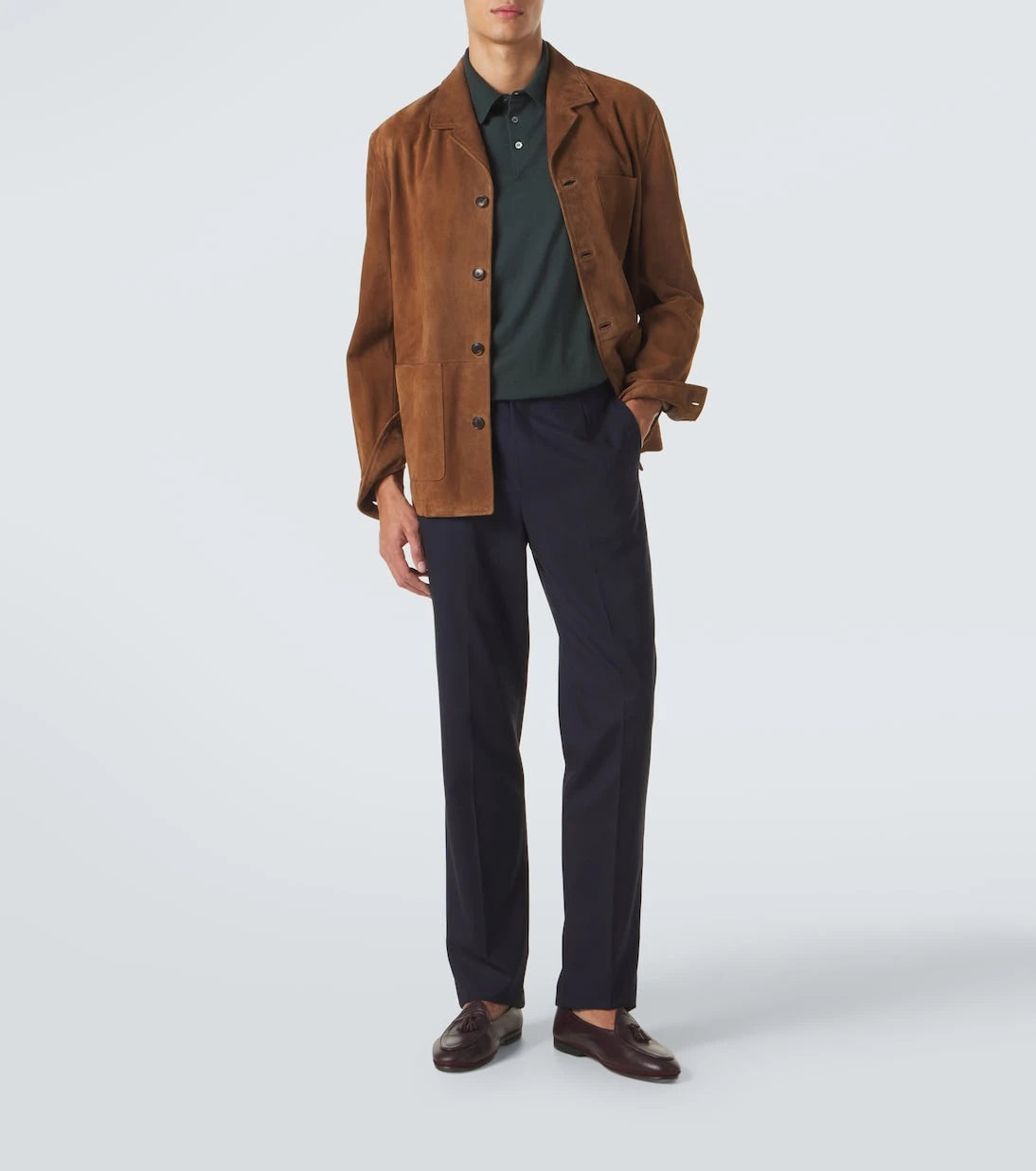 Dunhill - Cotton and silk polo sweater