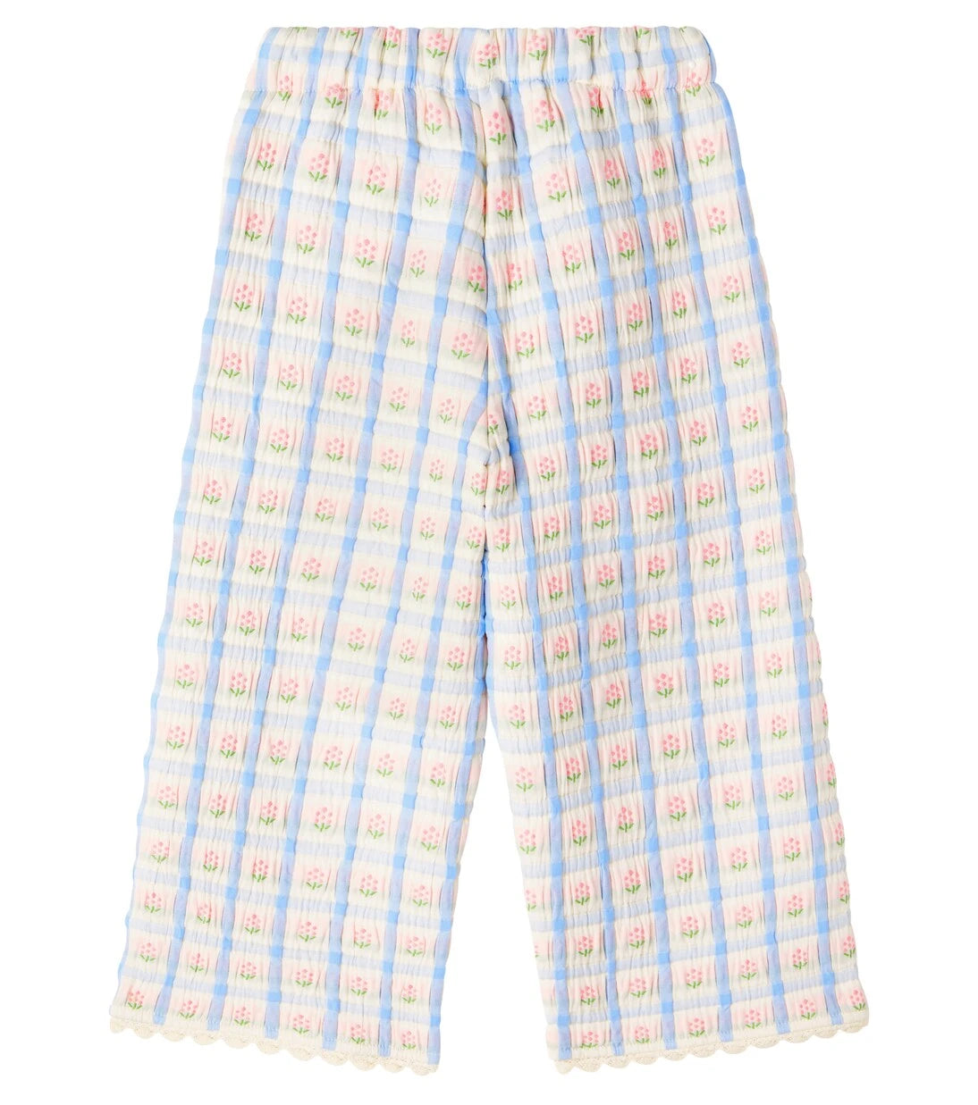 Bebe Organic - Zora knitted floral cotton-blend pants