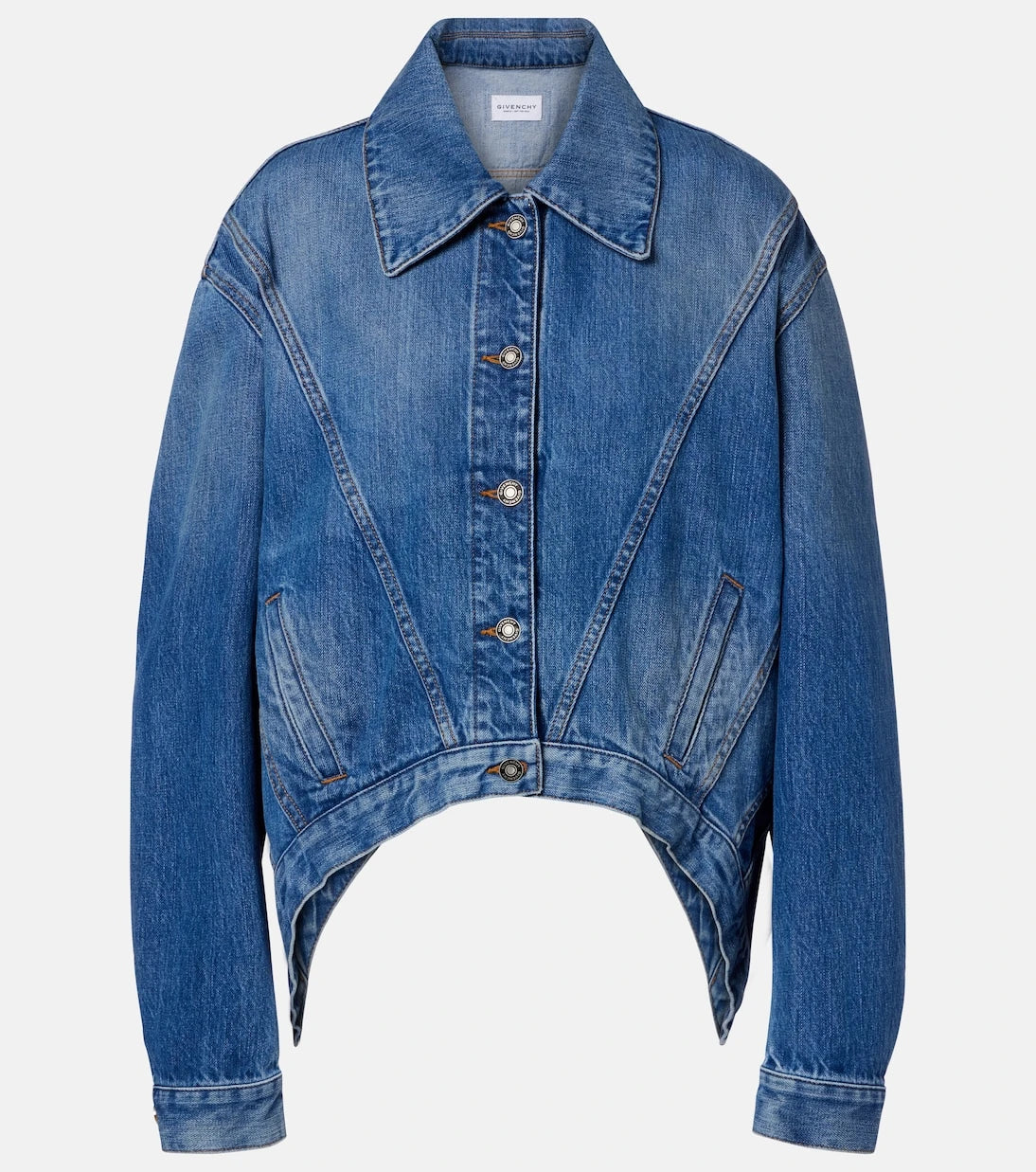 Givenchy - Deconstructed oversized denim jacket