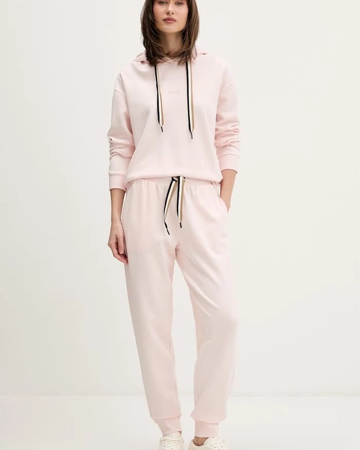 BOSS домашен панталон дамски CP Stripe Pants Cuff