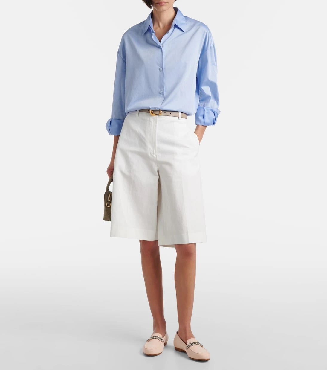 Manolo Blahnik - Pisufa embellished suede loafers