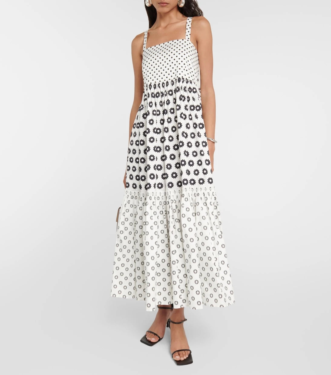 Tory Burch - Printed cotton-blend midi dress