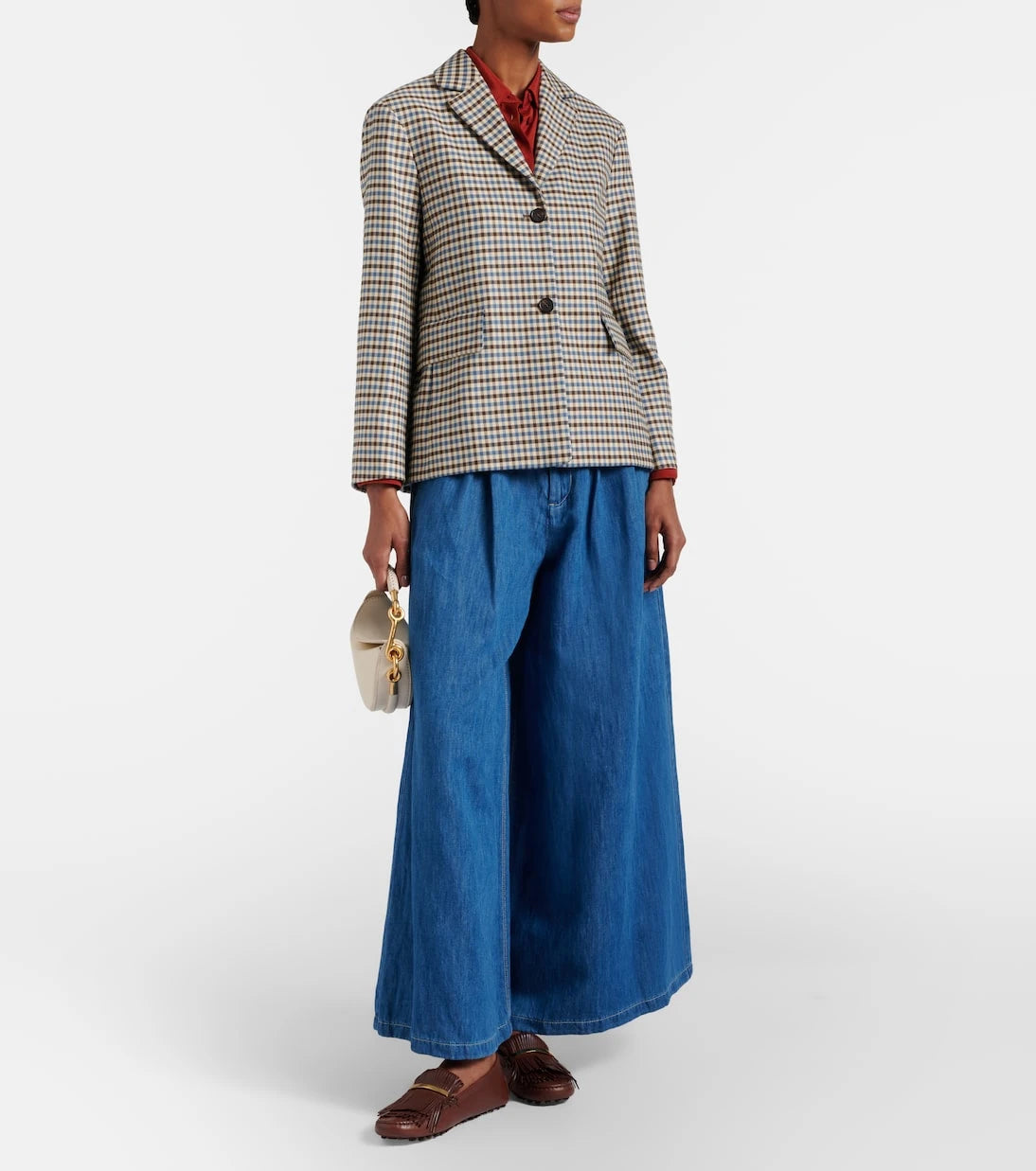 'S Max Mara - Nastro cropped wide-leg jeans