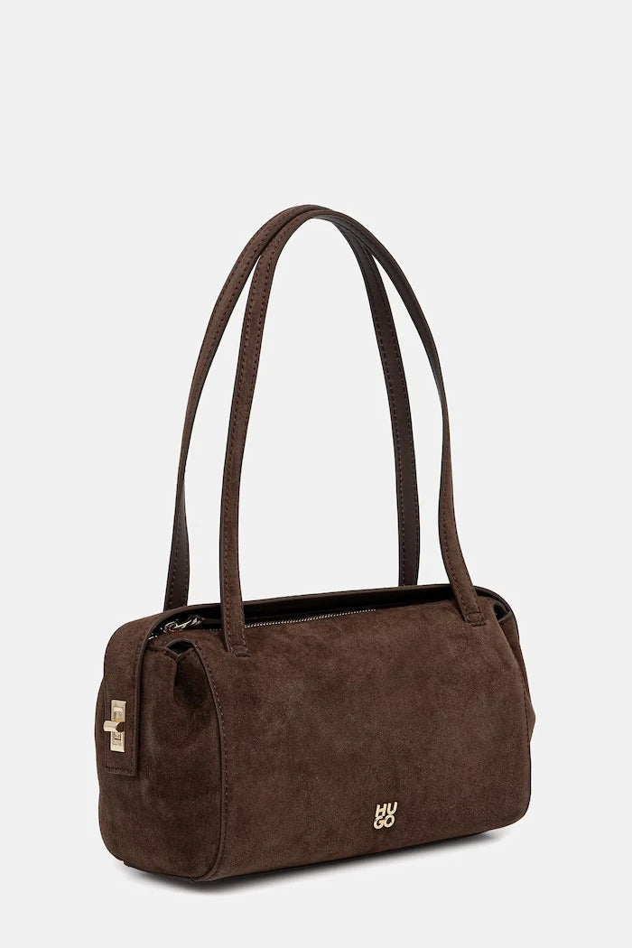HUGO kadın suni süet baget çanta Meelo S_Duffle SM