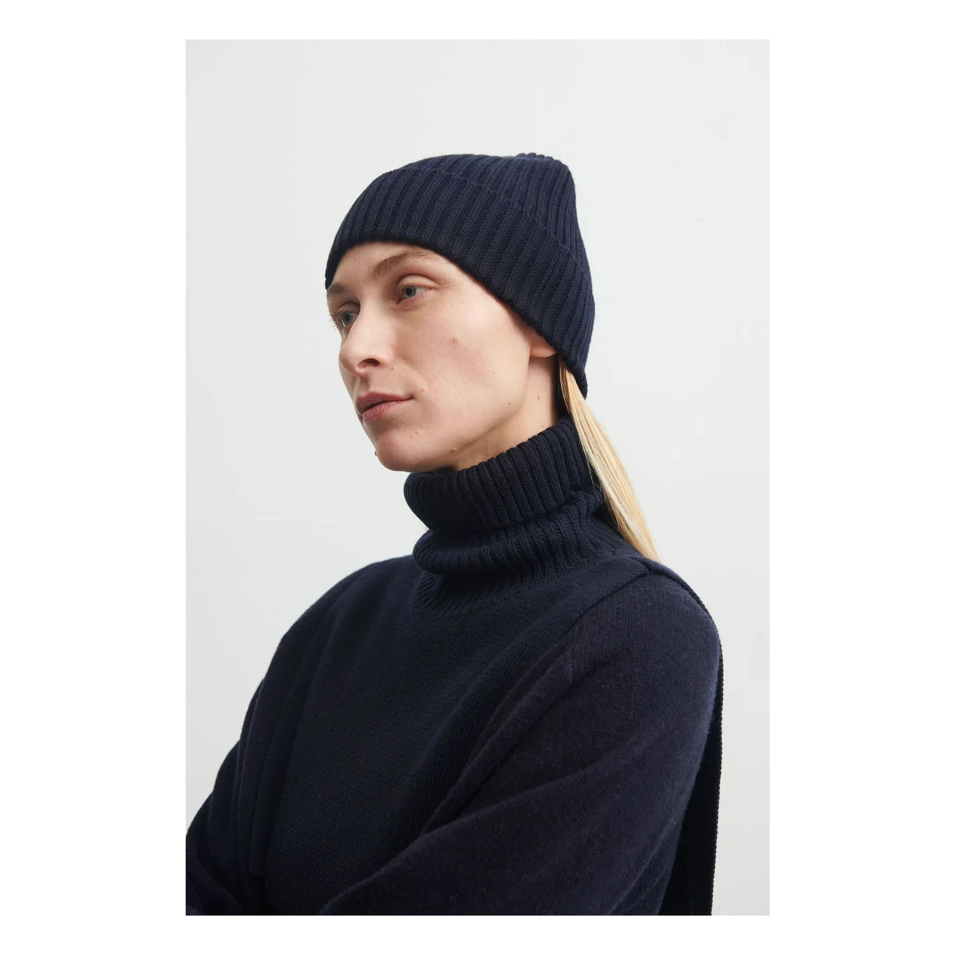 FUB - Merino wool collar - Women's collection | Navy blue