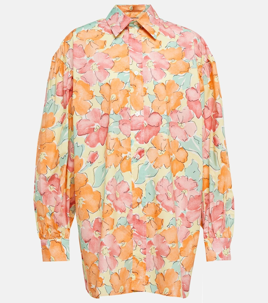 Plan C - Floral cotton shirt