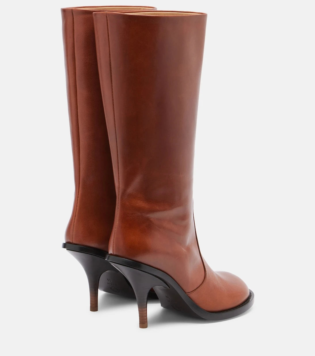 Dries Van Noten - 90 leather knee-high boots