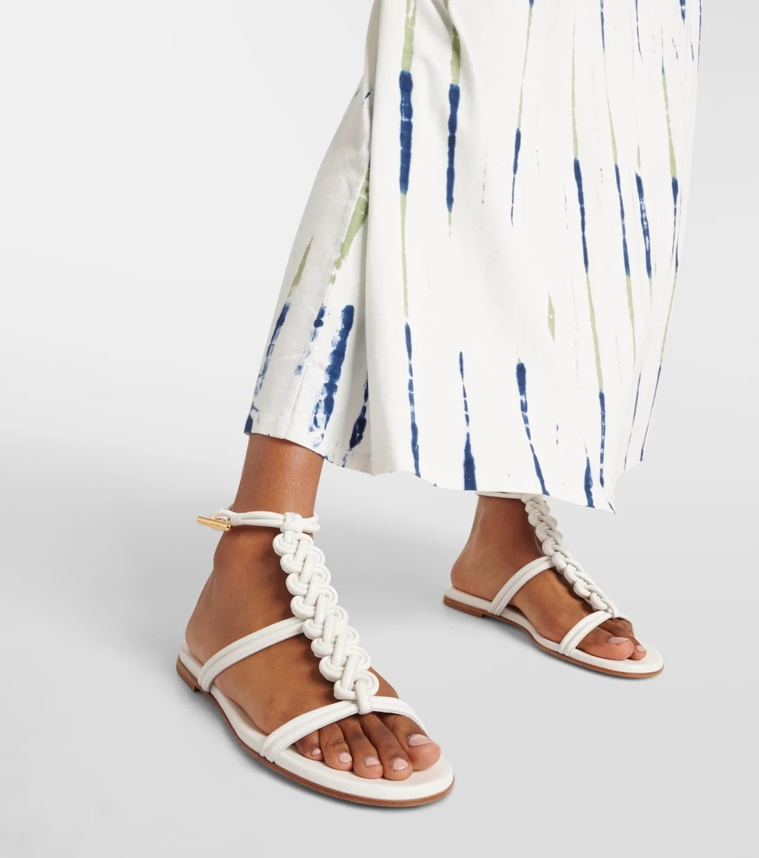 Gianvito Rossi - Capua braided leather gladiator sandals