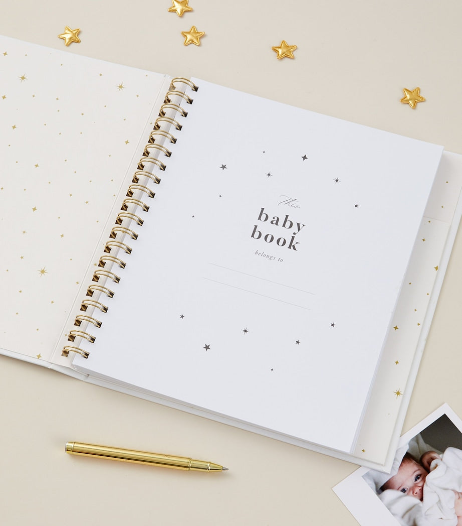 Blush and Gold Safari Baby Memory Book