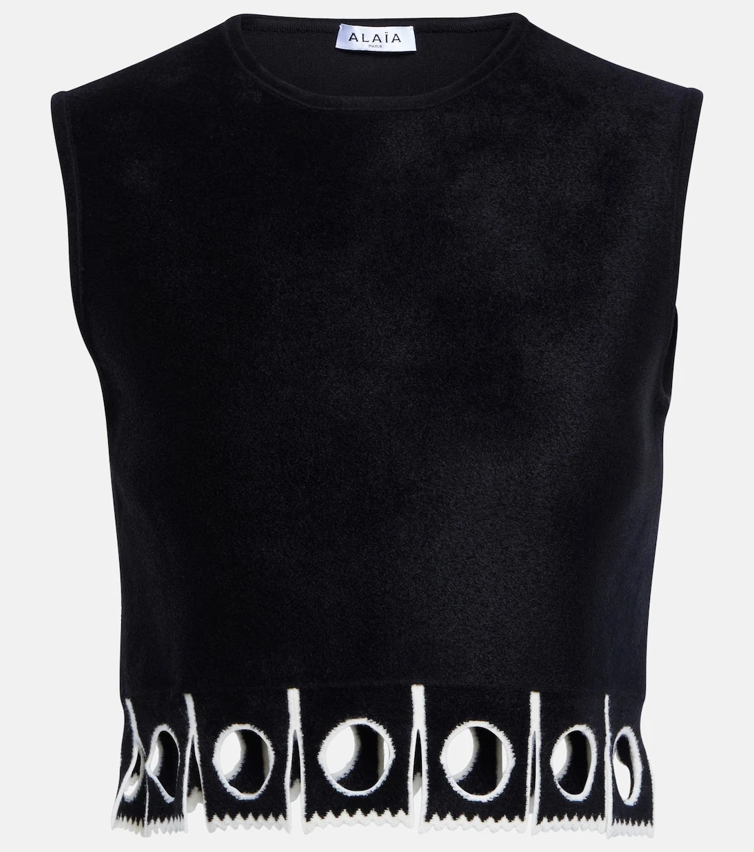 Alaïa - Sleeveless cropped top