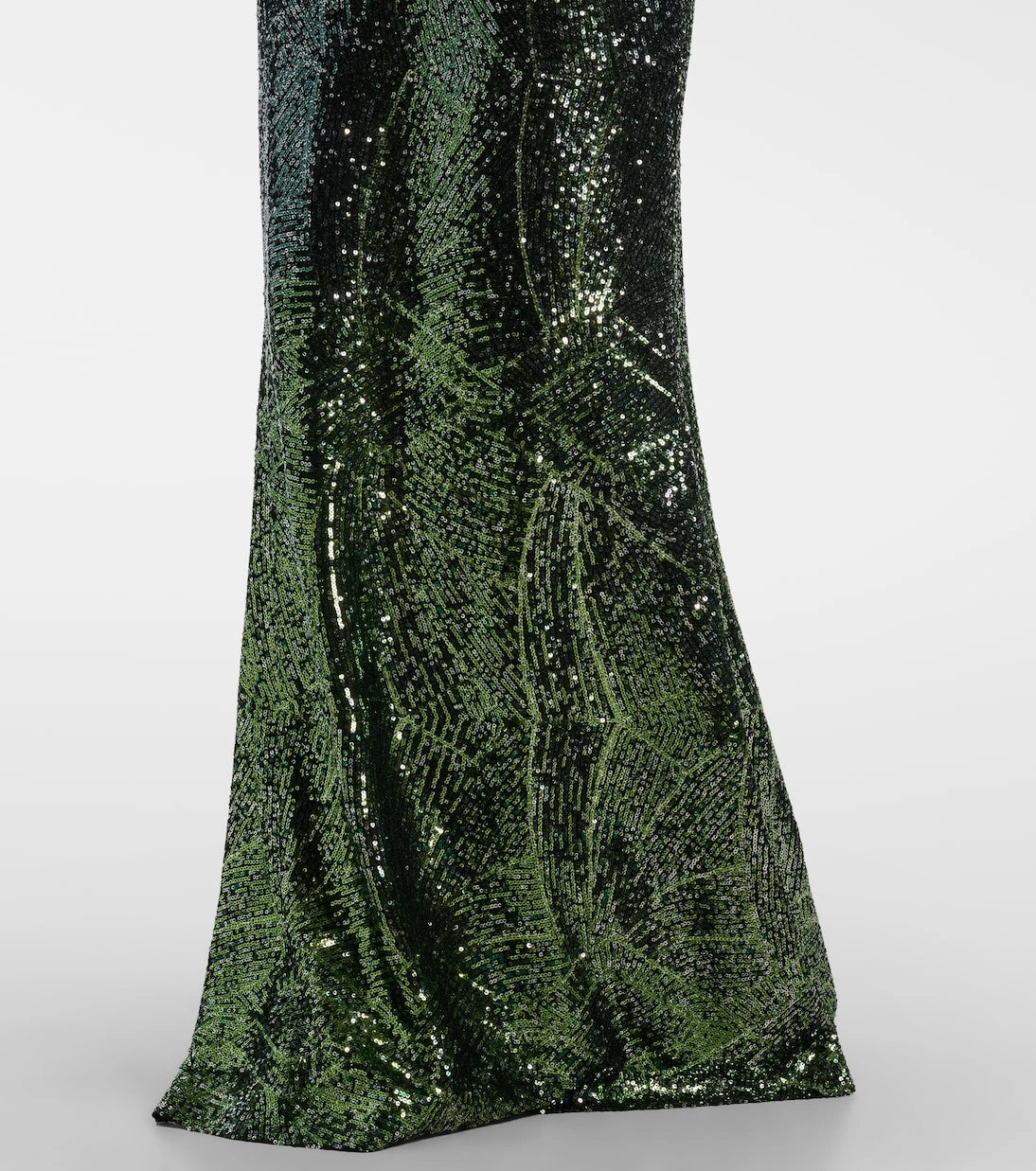 Elie Saab - Ombré sequined silk-blend gown