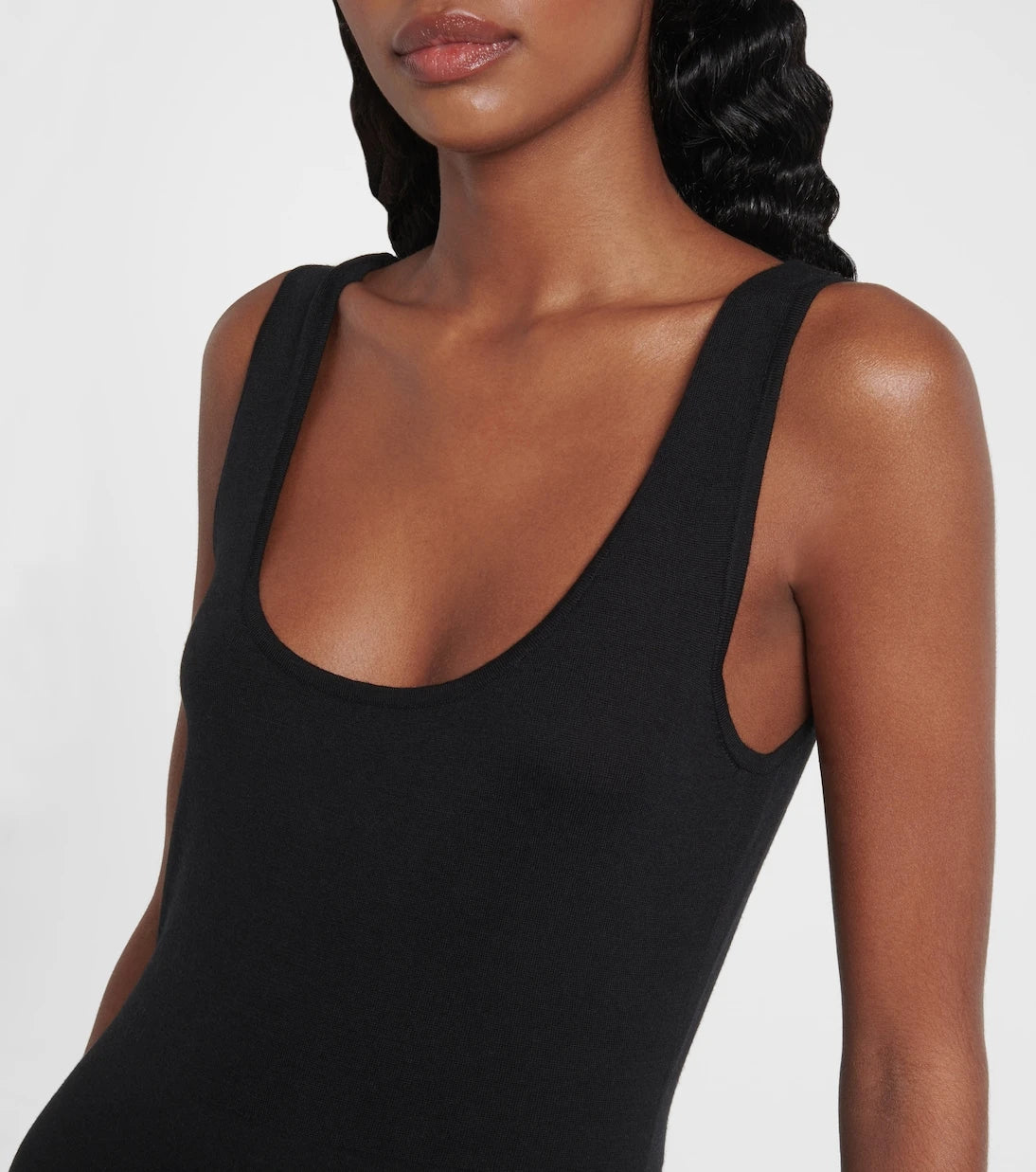 Alaïa - Down-paneled wool-blend minidress