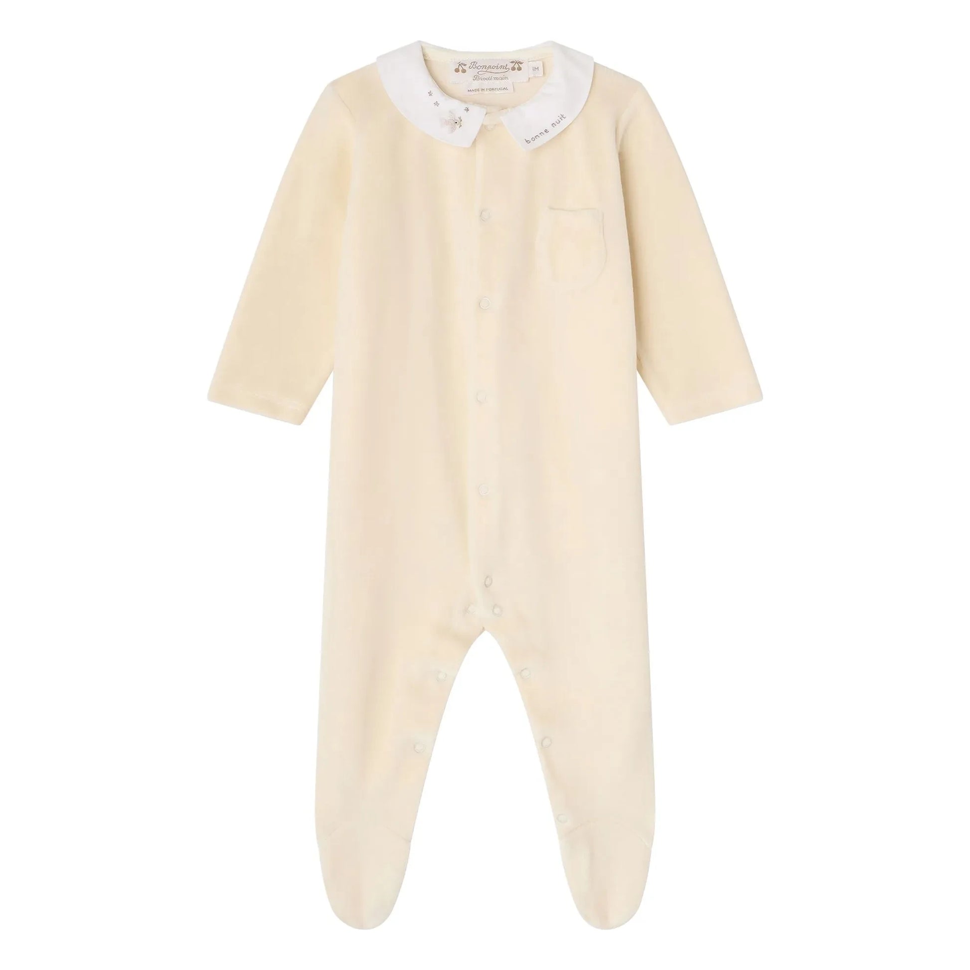 Bonpoint - Tilouan organic cotton pyjamas | Chalk