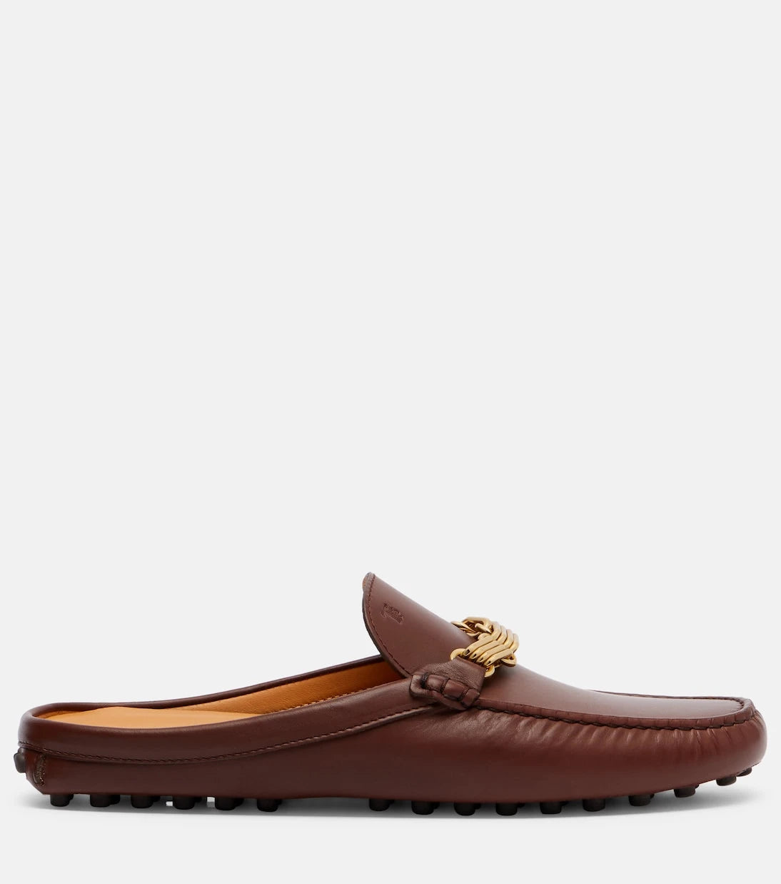 Tod's - Chain-detail leather mules