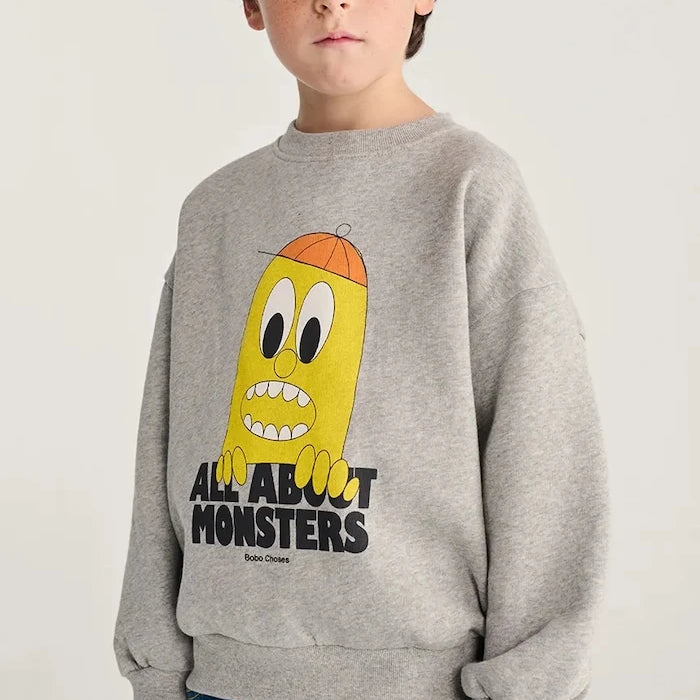 Bobo Choses çocuk pamuklu sweatshirt Bigtooth Lemon