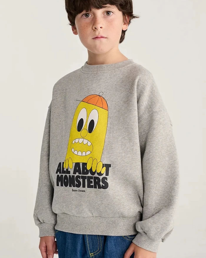 Bobo Choses çocuk pamuklu sweatshirt Bigtooth Lemon