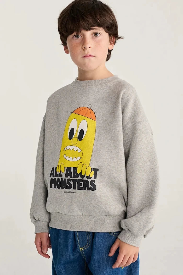Bobo Choses çocuk pamuklu sweatshirt Bigtooth Lemon