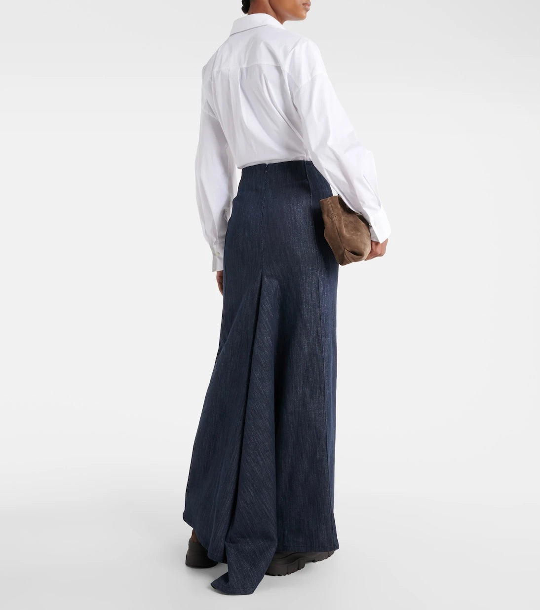 Brunello Cucinelli - Cotton-blend maxi skirt