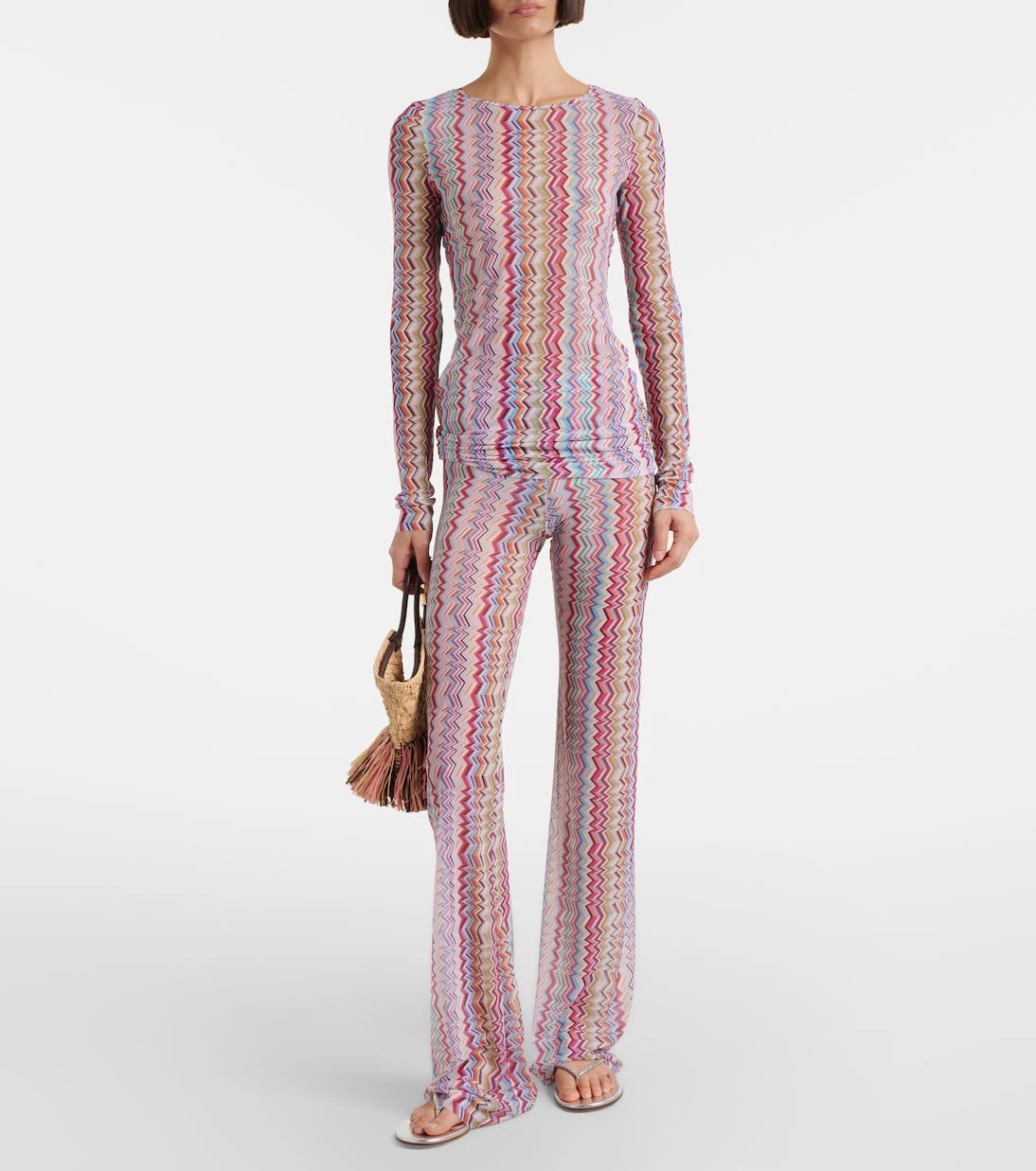 Missoni - Zigzag high-rise slim pants