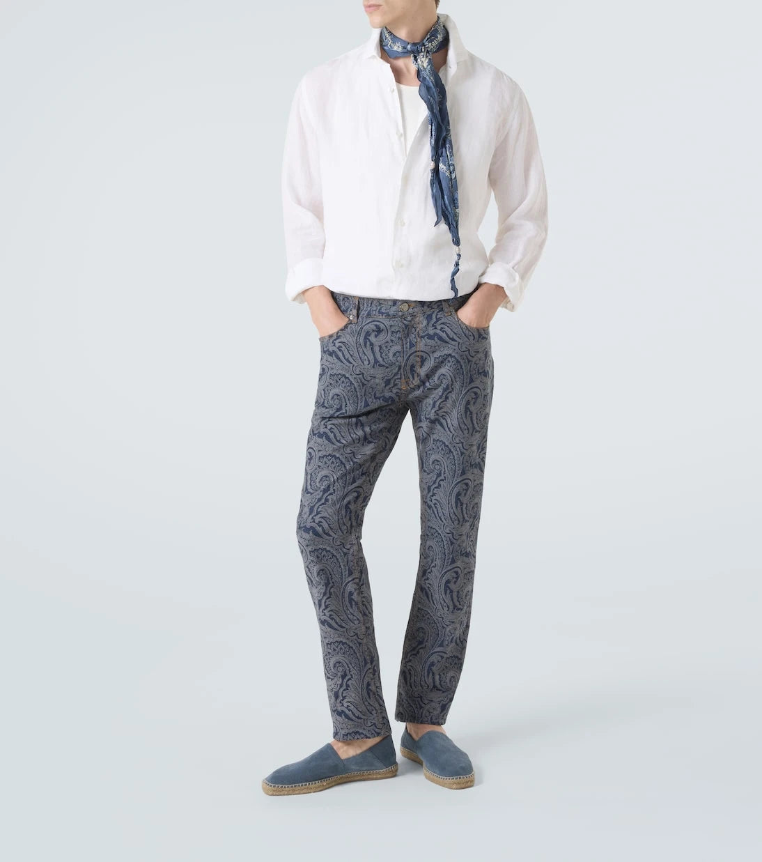 Etro - Roma paisley slim jeans