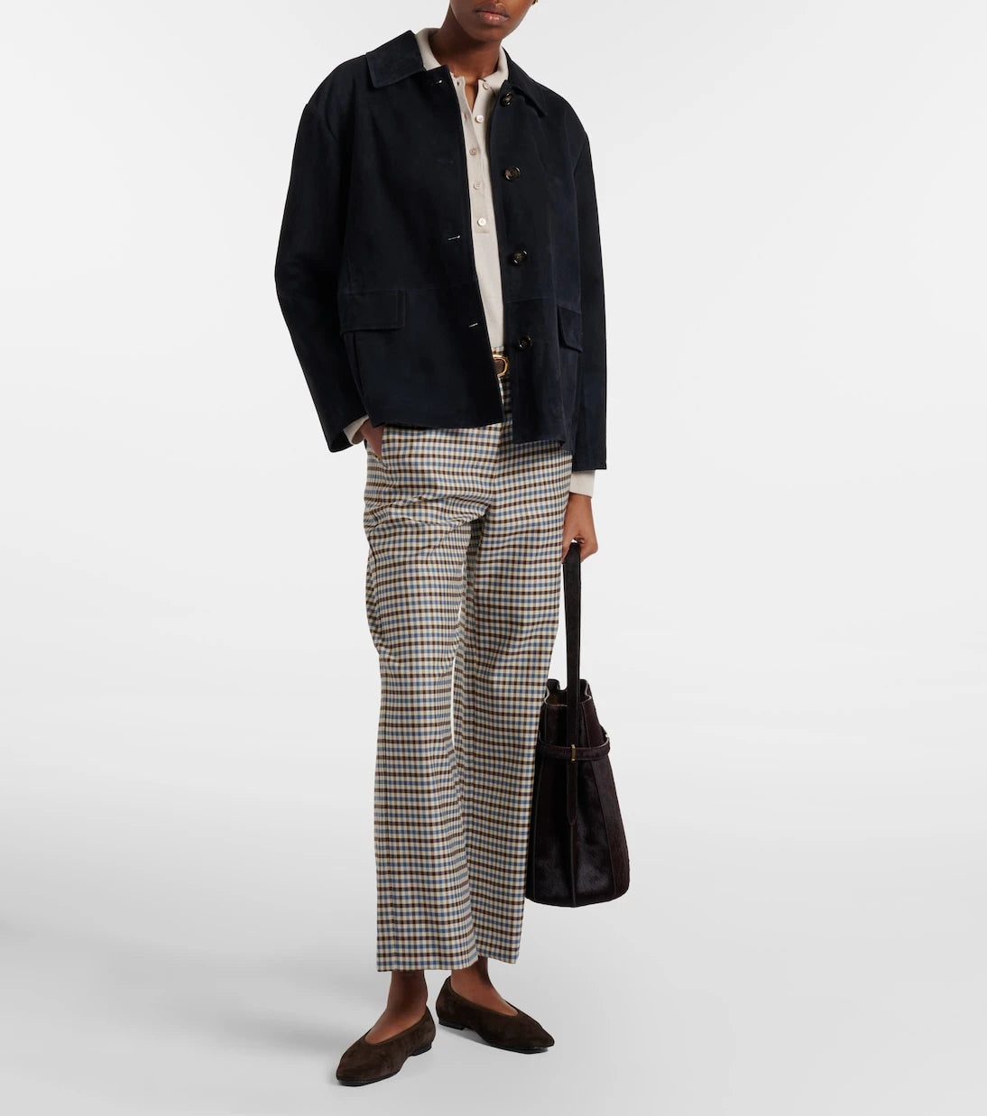 'S Max Mara - جاكيت جلد سويدي شارم