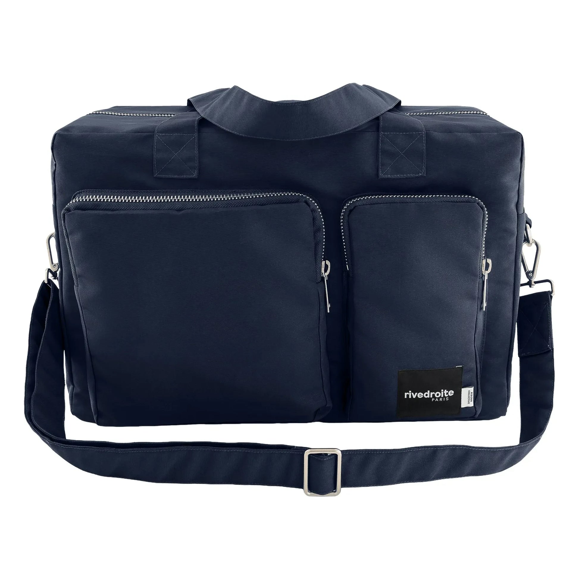 rivedroite - Keller Recycled Fiber 24 Hour Bag | Navy blue