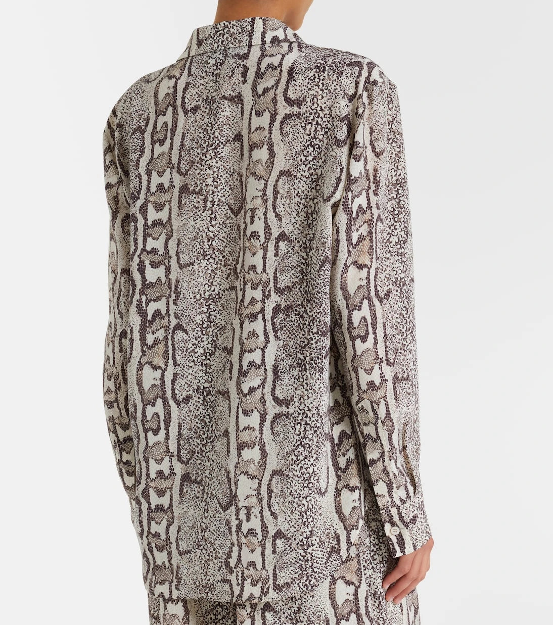 Balenciaga - Snake-print silk shirt