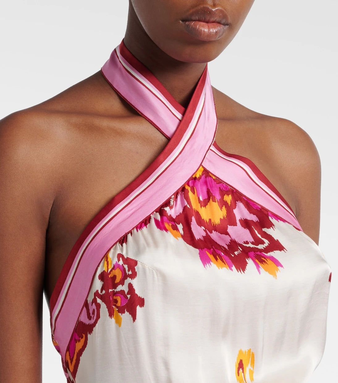 Poupette St Barth - Manon printed satin minidress