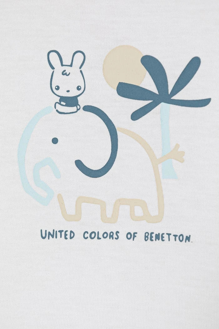 United Colors of Benetton pamuklu bebek günlük takım