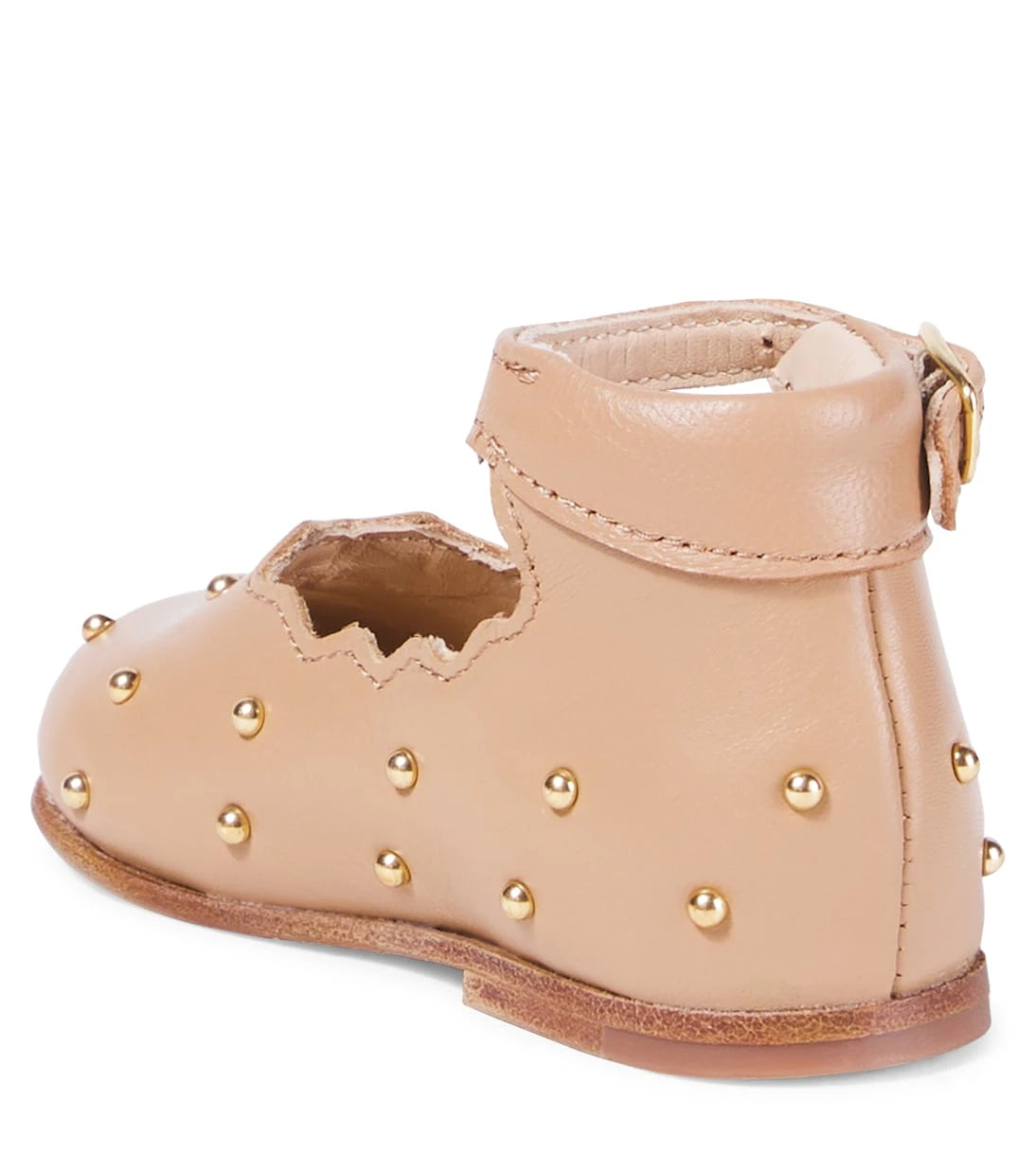 Chloé Kids - Baby studded leather ballet flats